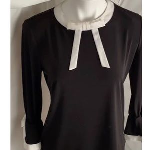 Karl Lagerfeld black and white blouse